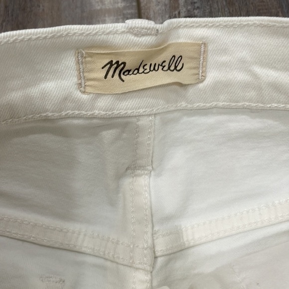 Madewell The Perfect Vintage Crop Jean in Tile White Raw hem - Picture 7 of 11